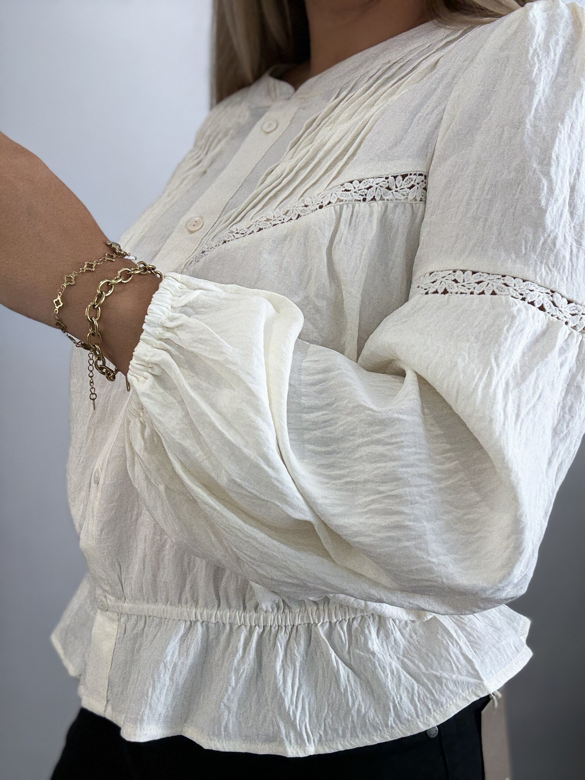 Blusa Color Hueso - 2